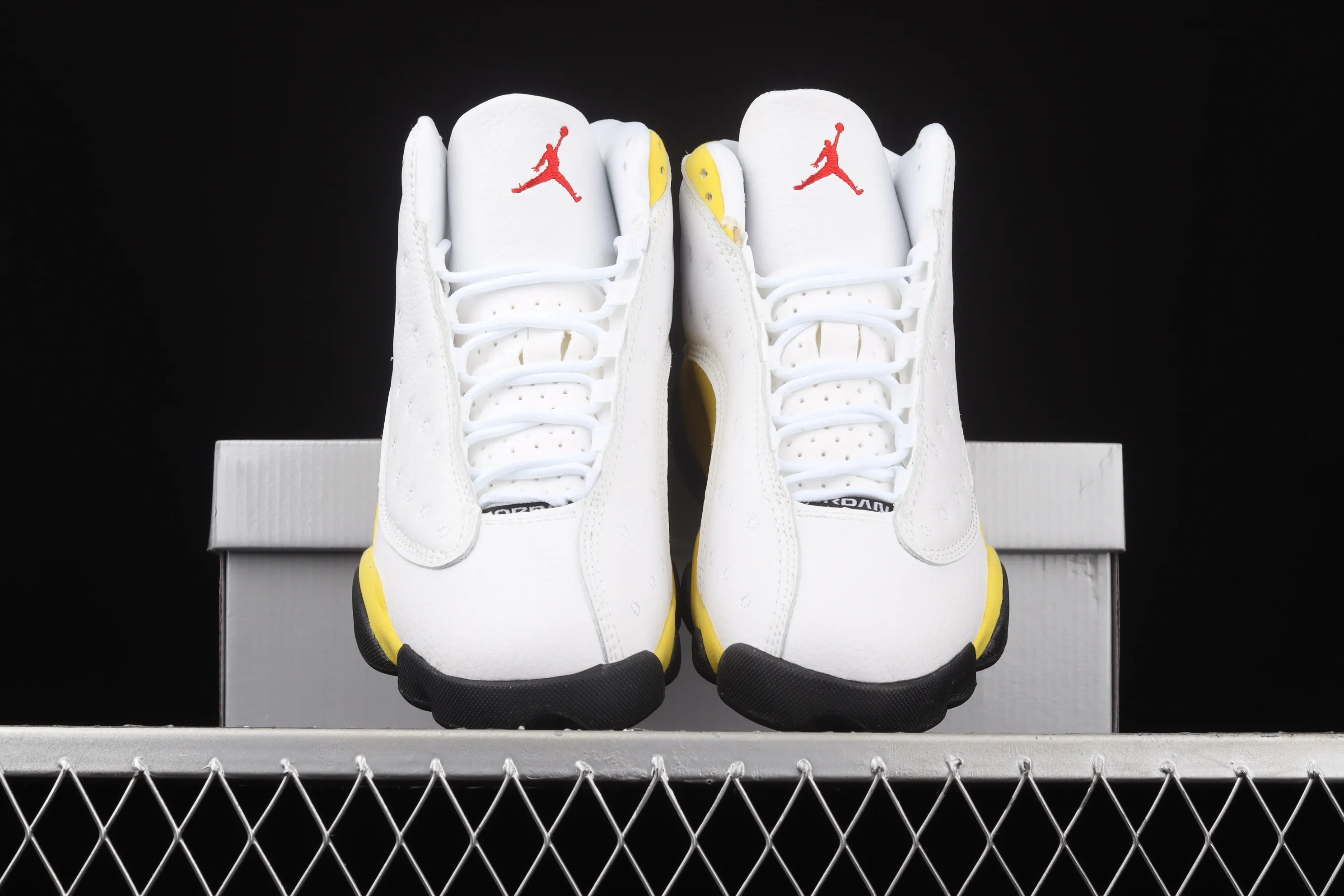 All categories Air Jordan Jordan series basketball shoes Air Jordan 13 G version Air Jordan AJ13 Retro AJ13 Joe 13 racing white and yellow 414571-167